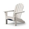 Fauteuil Adirondack 80 x 90 x 95 cm en bois gris clair pour extérieur dossier incliné