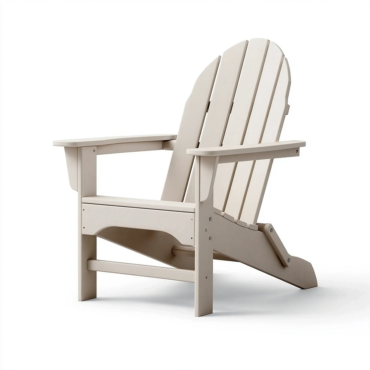 Fauteuil de jardin 79 x 83 x 93 cm en bois beige style Adirondack