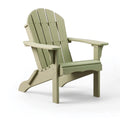 Fauteuil Adirondack 79 x 83 x 95 cm en plastique vert sauge pour extérieur style jardin