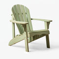 Fauteuil de jardin Adirondack 80 x 90 x 95 cm en bois vert avec accoudoirs